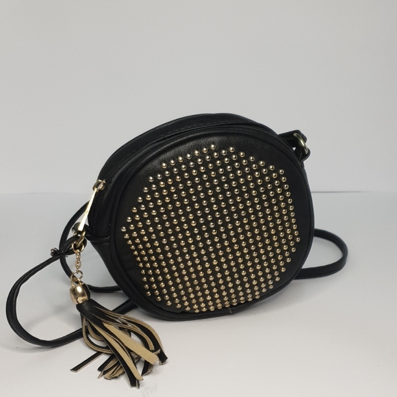 neon hart Handbags - Neon Hart crossbody black faux leather studded bag